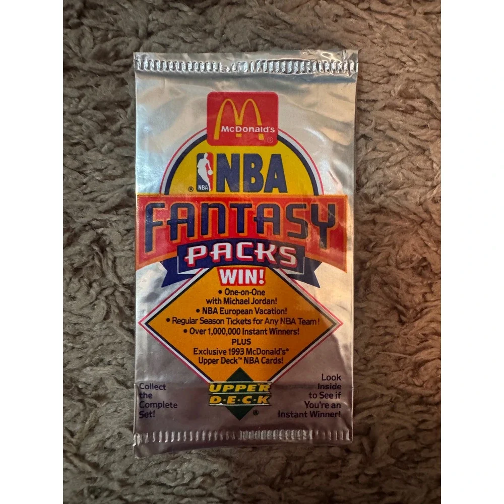 Lot of 10 Sealed 1993 McDonald's NBA Fantasy Packs Upper Deck Michael Jordan
